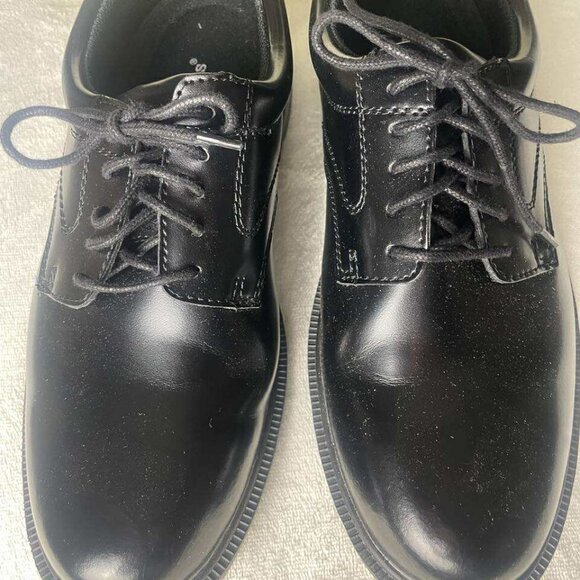 NIB Deer Stags S.U.P.R.O Sock Men\'s Black Leather Derby Shoes size 10.5 main image 7